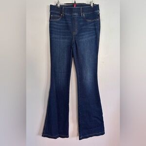 SPANX Flare Jeans Vintage Indigo Pull On 20456R Slimming Size Medium 34” Inseam